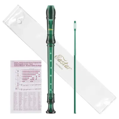 Eastar Soprano Recorder Instrument for Kids Students Beginners, German fingering C Key Recorder Instrument 3 Piece with Clean...