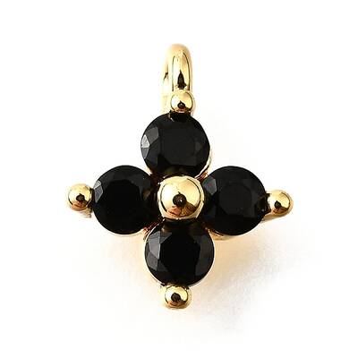 Brass Micro Pave Cubic Zirconia Pendants