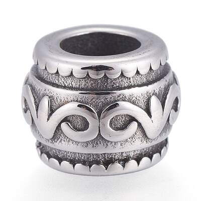 Retro 316 Surgical Steel European Beads