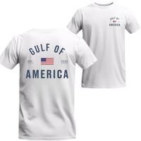 Gulf of America T-Shirt – Patriotic Minimalist USA Flag Graphic Tee, Unisex Relaxed Fit Short Sleeve Machine Washable, nice...