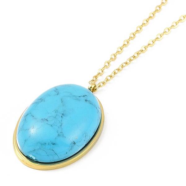 Ion Plating(IP) 304 Stainless Steel Cable Chain Pendant Necklaces
