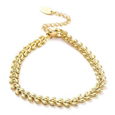 Ion Plating(IP) 304 Stainless Steel Cobs Chain Bracelet
