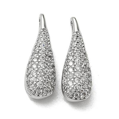 Brass Micro Pave Cubic Zirconia Pendants