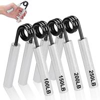 Grip Strength Trainer 100LB-300LB Metal Hand Grip Strengthener Non-Slip Heavy-Duty Forearm Exerciser Hand Gripper for Muscle ...