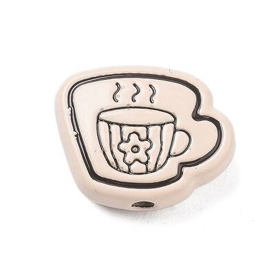 Spray Painted Alloy Beads