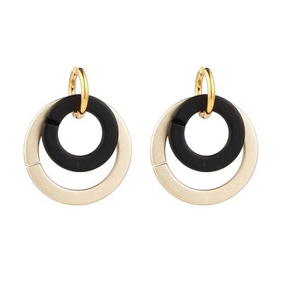 Golden Plated 304 Stainless Steel Huggie Hoop Earrings