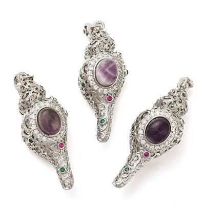 Natural Amethyst Pendants