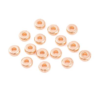 Brass Flat Round Spacer Beads