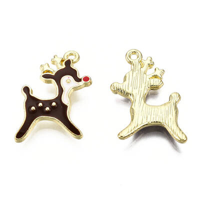 Golden Plated Alloy Enamel Pendants