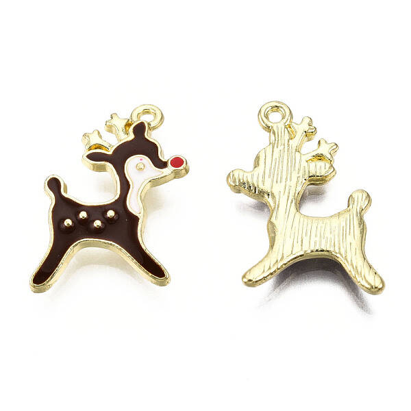 Golden Plated Alloy Enamel Pendants