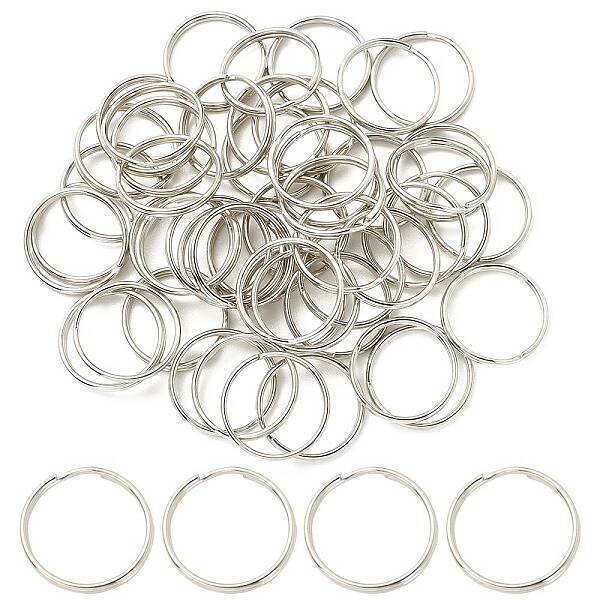 50Pcs Iron Split Key Rings
