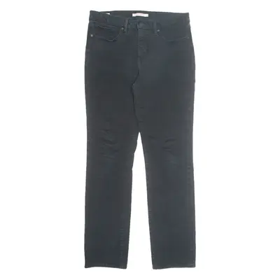 LEVI'S Womens Trousers Black Regular Tapered W31 L32