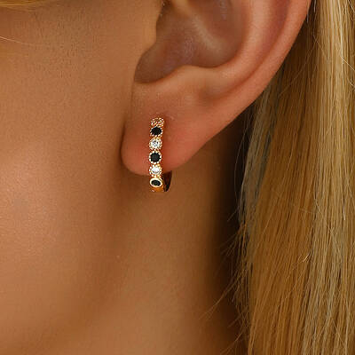 Elegant Brass Hoop Earrings