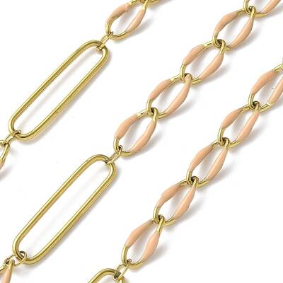 304 Stainless Steel Enamel Figaro Chains