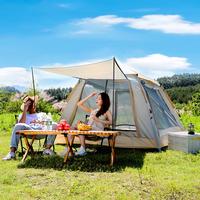 1 Set Of Outdoor Fully Automatic Thickened Quick-open Windproof Rainstorm Park Tent Wild Camping Portable Foldable Tent, Outd...