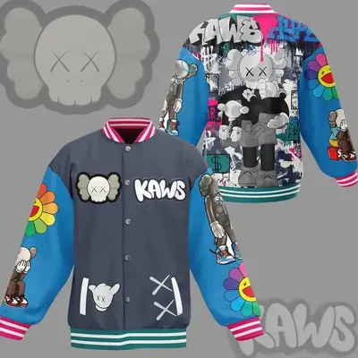 Premium Kawwss Bomber Baseball Jacket, Favorite Characte Baseball Jacket, Art Sport Bomber Jacket, Comfortable Unisex Bomber,...