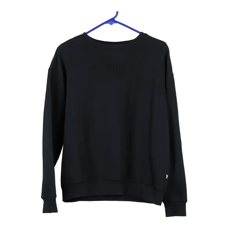Puma Sweatshirt - Large Black Cotton Blend