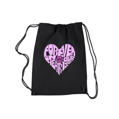 Forever In Our Hearts - Drawstring Backpack - Small - Black