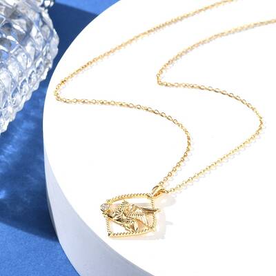 Brass Clear Cubic Zirconia Pendant Necklaces for Women