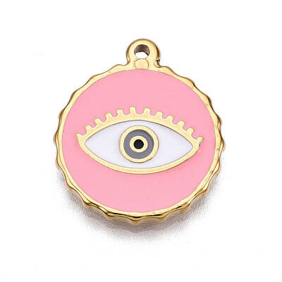 PVD Vacuum Plating 201 Stainless Steel Enamel Pendants