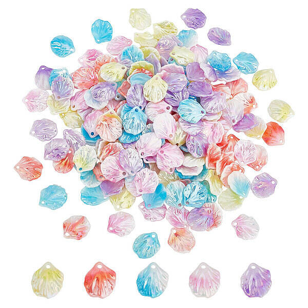 200Pcs 5 Colors Plastic Beads