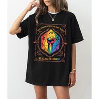 LGBT Shirt When Someone Attacks One Party Member We All Roll For Initiative T-Shirt, Meme Gift, Funny Tee Vintage Board Gamer...