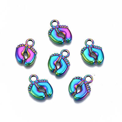 Rainbow Color Alloy Charms