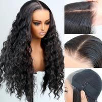 Ua Hair Glueless Synthetic Water Wave 9X7 Lace Front Wig Wear And Go Pre Plucked Pre Cut Vivid Self Growing CIean HairIine wi...