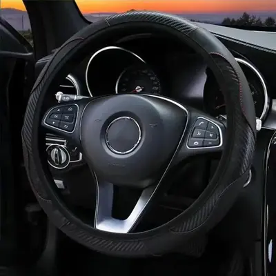 Universal Steering Wheel Cover, Anti-slip Breathable Car Steering Wheel Protector, Universal Car Steering Wheel Cover Decorat...