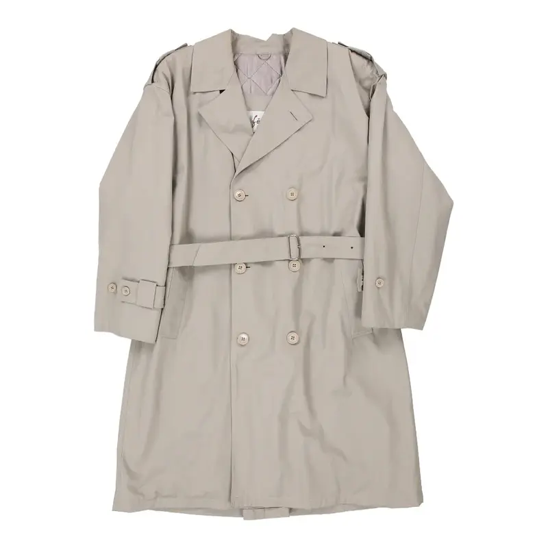 Nino Fezen Hight Class Trench Coat - XL Cream Polyester Blend