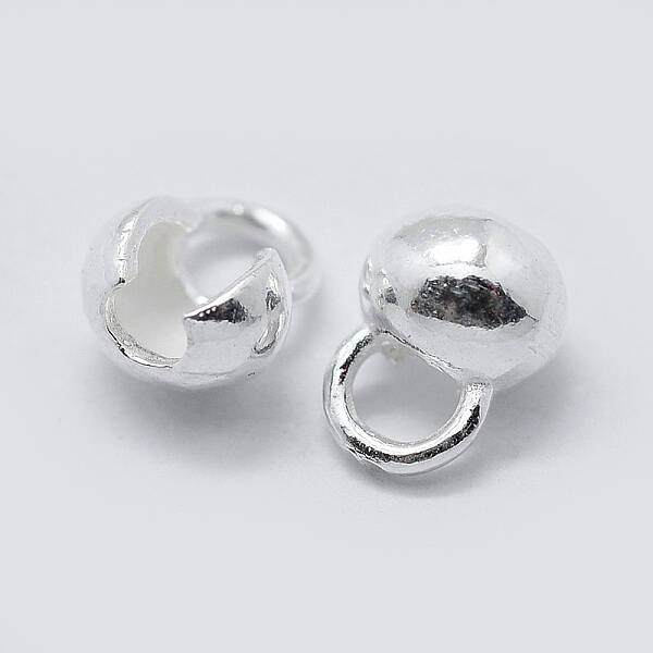 925 Sterling Silver Bead Tips Knot Covers
