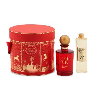 Teatro fragranze uniche LOVE Sticks Hatbox Set 250 ml + Refill 250 ml