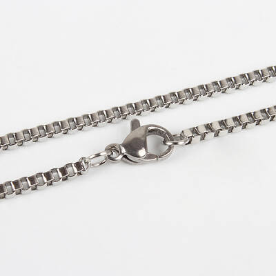 Tarnish Resistant 304 Stainless Steel Box Chain Necklace Making
