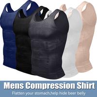 Mens Body Shaper Vest Athletic Compression Shirts Sleeveless Compression Shirts Abs Undershirts Abdomen Tight Tank Top Breath...