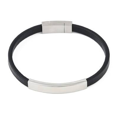 Microfiber Leather ID Cord Bracelets