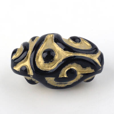 Oval Plating Acrylic Beads