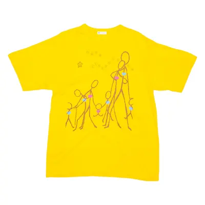 CHARLI T SHIRTS Mens T-Shirt Yellow L