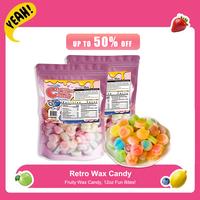 [DealsForYouDays] GummyGlow 2 Packs Classic Chewy Wax Candy, Assorted Fruit Flavors, Retro Wax Bottle Candy 12 oz - Strawberr...
