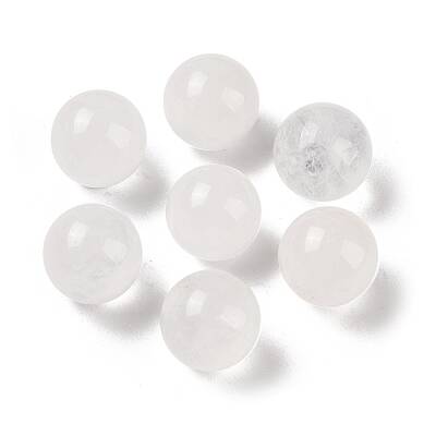Natural Quartz Crystal No Hole Sphere Beads