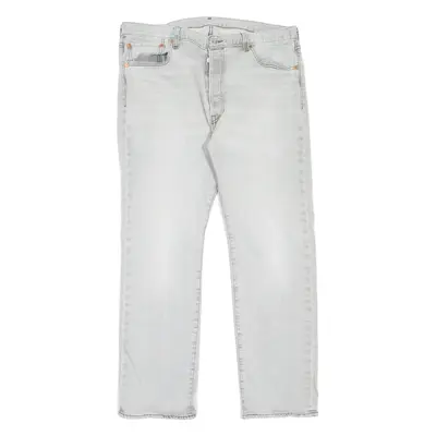 LEVI'S 501 BIG E Jeans Mens Grey Regular Straight W36 L30