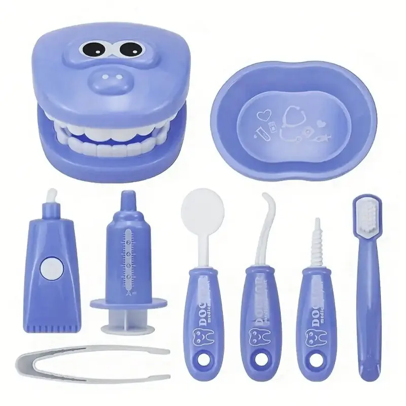 Dental Clinic Pretend Play Toy, 1 Set Dental Care Small Dentist Set, Simulation Education Teeth Toy, Pretend Play Toy for Kid...