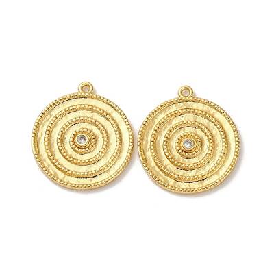 Brass Micro Pave Cubic Zirconia Pendants