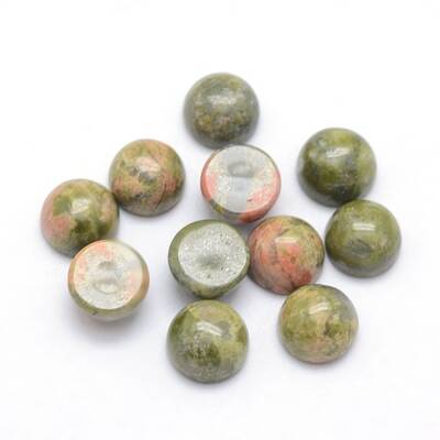 Natural Unakite Cabochons
