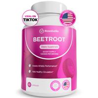 Rosabella Organic Beetroot Capsules (1300mg) for Blood Flow & Heart Health