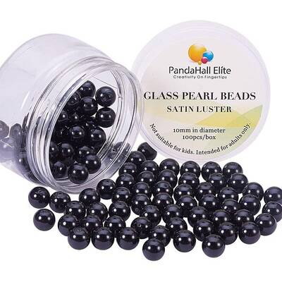 Pearlized Glass Pearl Round Beads