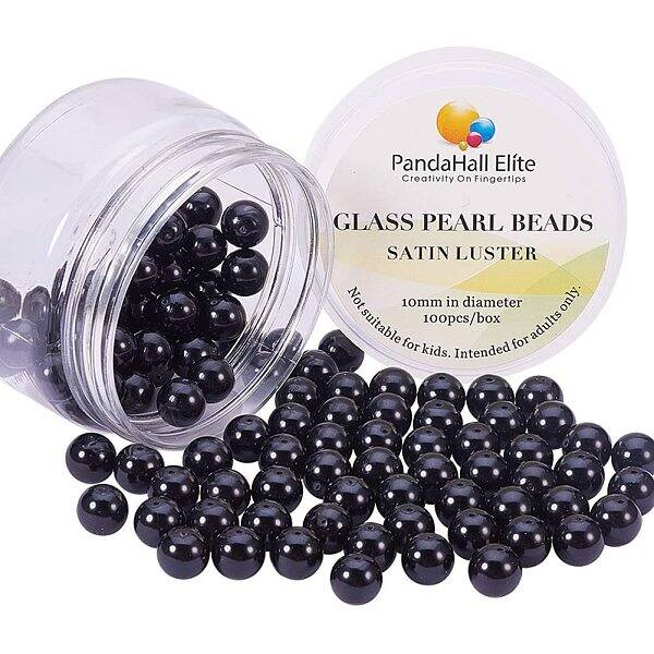 Pearlized Glass Pearl Round Beads