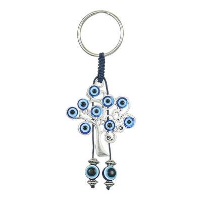 Alloy with Resin Evil Eye Charms Keychains