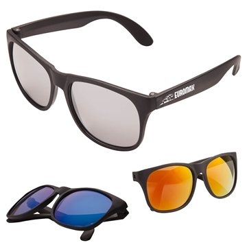 100 Promotional Sharp Mirrored Sunglasses - UV Protection