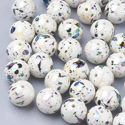 AB-Color Spray Painted Acrylic Beads
