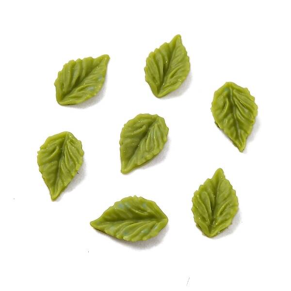 Leaf Opaque Resin Cabochons